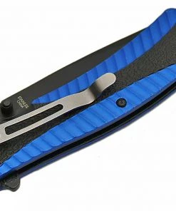 Premium Knife Supply 4.5" BLUE ALUMINUM HANDLE FOLDER Limited Edition Knives Completed 5 Premium Knife Supply 4.5