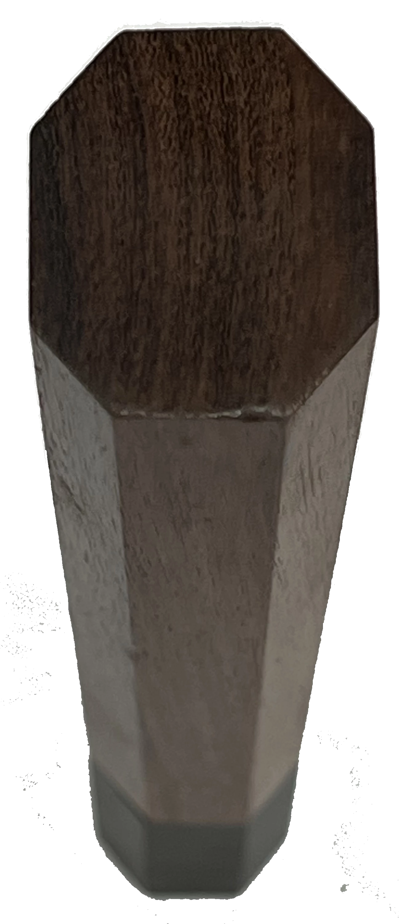 Grande Sharp **Knife Scales - Hidden Tang - 90% Finished Octagonal Handles - Stabilized Wood With Silver Colored Metal Band 3 Grande Sharp **Knife Scales - Hidden Tang - 90% Finished Octagonal Handles - Stabilized Wood With Silver Colored Metal Band