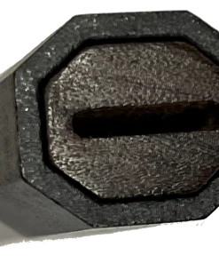 Grande Sharp **Knife Scales - Hidden Tang - 90% Finished Octagonal Handles - Stabilized Wood With Black Metal Band Hidden Tang Knife Blanks