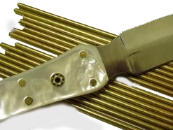 Premium Knife Supply Pin Material - Brass Rod 1/4" X 6" Long - 5 Pack