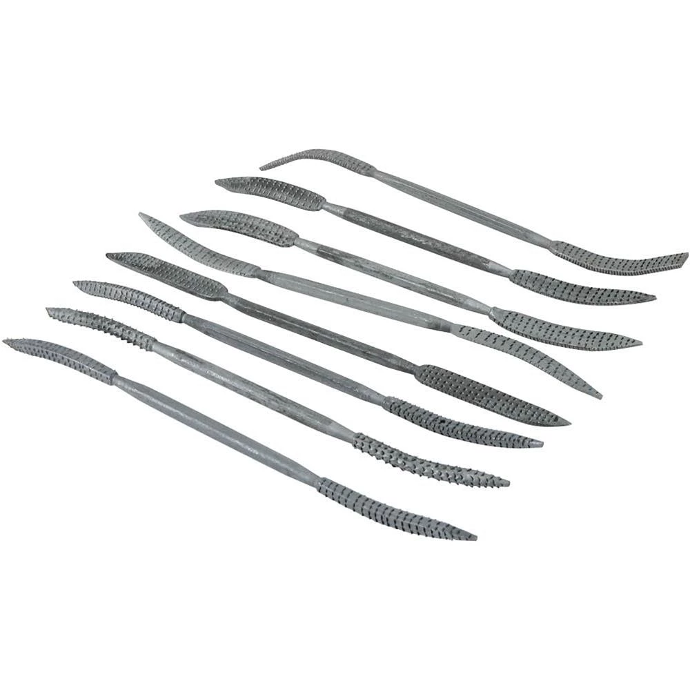 Woodstock International, Inc. Riffler Rasp Set - Medium - 8 Pc Set - 8" Length Files & Rasps 1 Woodstock International, Inc. Riffler Rasp Set - Medium - 8 Pc Set - 8" Length Files & Rasps