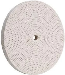 Woodstock International Buffing Wheel - Spiral Sewn 8" X 40 Ply X 5/8" Hole
