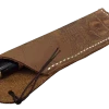 Xiamen Rizheng Industry Co. Ltd Texas Style Pen Sleeve - Handmade Leather - Dark Brown Alligator Grain Pattern