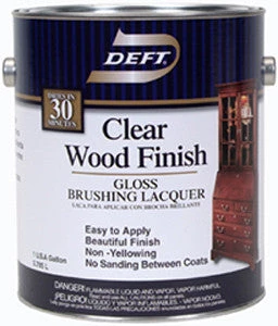 Lancaster Deft Clear Wood Brush-on Lacquer - Gallon - Gloss 1 Lancaster Deft Clear Wood Brush-on Lacquer - Gallon - Gloss