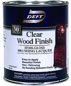 Lancaster Deft Clear Wood Brush-on Lacquer - Quart - Semi Gloss