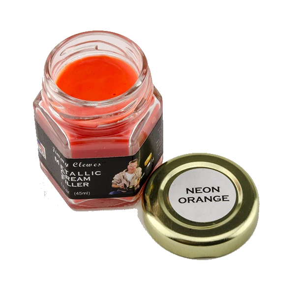 Wood World Of Texas LLC Jimmy Clewes Solid Color Cream Filler - Neon Orange 1 Wood World Of Texas LLC Jimmy Clewes Solid Color Cream Filler - Neon Orange