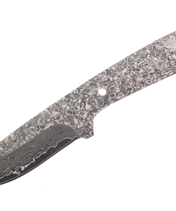 Premium Knife Supply Knife Kits Damascus: San Mai Hook's Drop Point Skinner