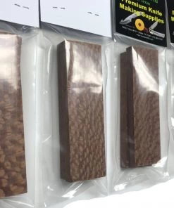 Premium Knife Supply Knife Scales - Wood - Leopard/Lacewood - Pair Knife Scales & Handles