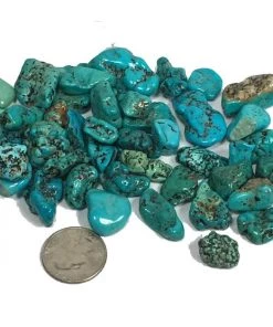 Misc XL Kingman & Evans Natural Turquoise Nuggets 2 Oz