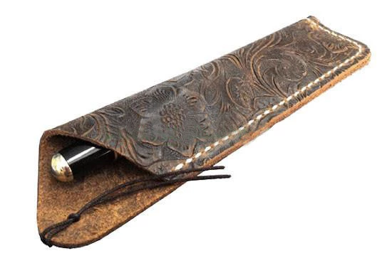 Xiamen Rizheng Industry Co. Ltd Texas Style Pen Sleeve - Handmade Leather Tooled Design - Light Coffee Bag, Boxes And Displays 1 Xiamen Rizheng Industry Co. Ltd Texas Style Pen Sleeve - Handmade Leather Tooled Design - Light Coffee Bag, Boxes And Displays