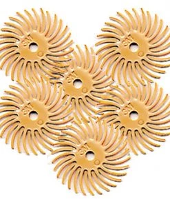 Foredom Scoth-Brite Radial Bristle Discs - 3/4" Dia. Peach- 6 Micron (3000 Grit) - 6 Pack A-4517-6 Rotary Tool Accessories