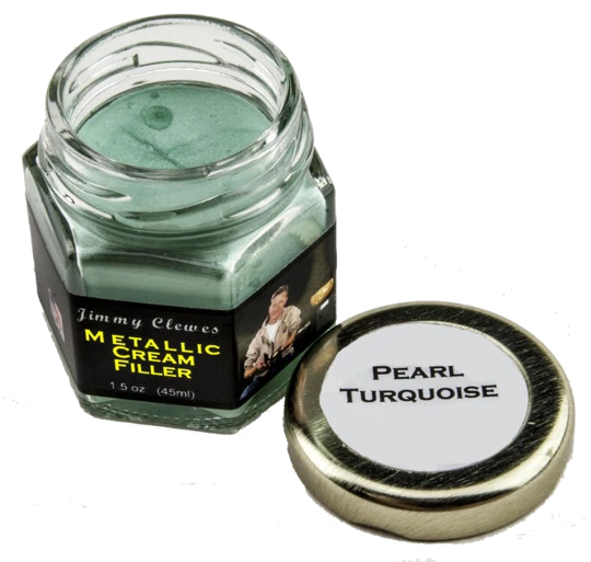 Wood World Of Texas LLC Jimmy Clewes Metallic Cream Filler - Pearl Turquoise Jimmy Clews Embellishment Products 1 Wood World Of Texas LLC Jimmy Clewes Metallic Cream Filler - Pearl Turquoise Jimmy Clews Embellishment Products