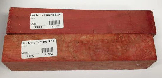 Misc Pink Ivory Turning Billets 1 Misc Pink Ivory Turning Billets