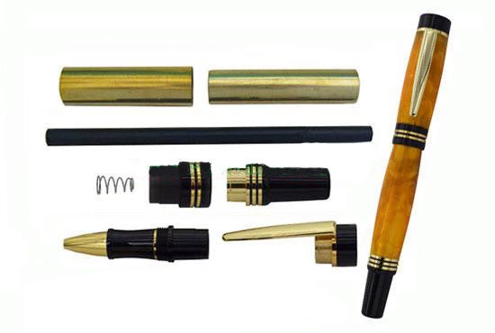 PSI Woodworking Pen Kits By Name Noble Roller Ball - Gold Or Silver 3 PSI Woodworking Pen Kits By Name Noble Roller Ball - Gold Or Silver