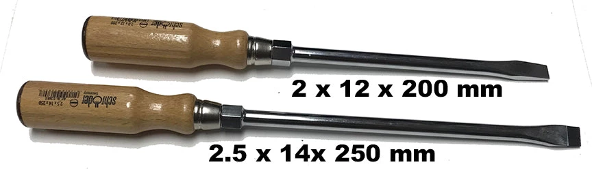 Buy Out Schroder Wood Handle Screwdriver 2,5x14x250 - 9.8" Approx 2 Buy Out Schroder Wood Handle Screwdriver 2,5x14x250 - 9.8" Approx