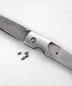 Premium Knife Supply Damascus San Mai Folder - Ronin Knife Kits 5 Premium Knife Supply Damascus San Mai Folder - Ronin Knife Kits