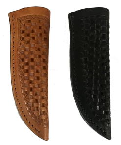 Premium Knife Supply Knife Sheath Tooled Leather - SH225 - 1" Opening And A 4 1/8" Length - Hand Made In USA Knife Sheaths, Cases, Edge Guards & Displays