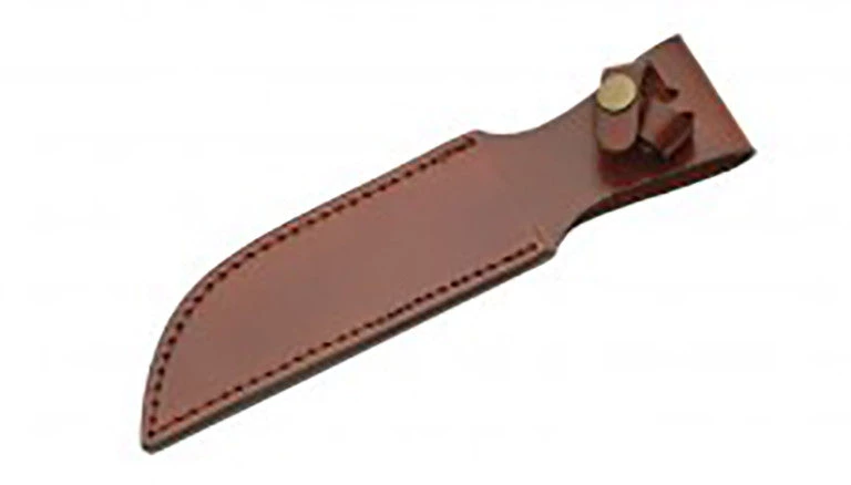 Szco Knives Knife Sheath Leather - SH660010 - 1.5 Opening X 6.25 Blade Cover * AOL10" * Thumb Snap Knife Sheaths, Cases, Edge Guards & Displays 1 Szco Knives Knife Sheath Leather - SH660010 - 1.5 Opening X 6.25 Blade Cover * AOL10" * Thumb Snap Knife Sheaths, Cases, Edge Guards & Displays