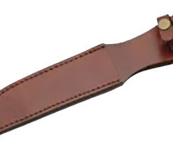Szco Knives Knife Sheath Leather - SH660012 - 1.75 Opening X 6 3/4" Blade Cover * AOL 11.5" * Thumb Snap 1.75 Opening