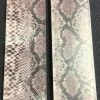 Bear Tooth Woods Knife Scales - Acrylic & Real Python Snake Skin Scales (pair) 5" Long X 1 1/2" Wide X 1/4" Thick