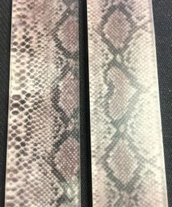 Bear Tooth Woods Knife Scales - Acrylic & Real Python Snake Skin Scales (pair) 5" Long X 1 1/2" Wide X 1/4" Thick
