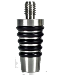 Ruth Niles Whiskey Bottle Stoppers - Stainless Steel - Made In USA - SS-4000 15/16" Dia - Small