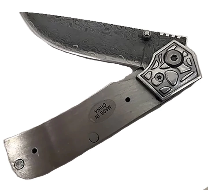 Premium Knife Supply Damascus Folder Stainless Bolster - Mayan Knife Kits 2 Premium Knife Supply Damascus Folder Stainless Bolster - Mayan Knife Kits