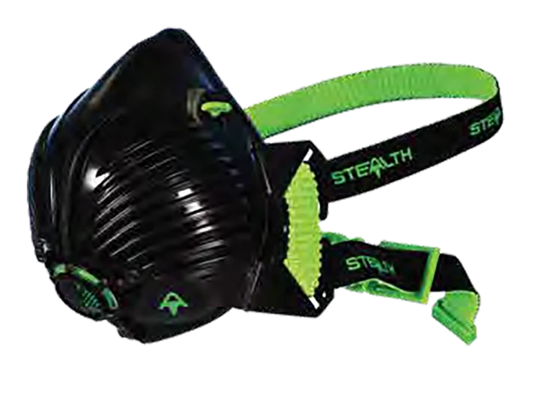Rikon Stealth P3 Half Mask C/w Twin Hepac Filters - Respirator - Small / Medium Safety & Clothing 1 Rikon Stealth P3 Half Mask C/w Twin Hepac Filters - Respirator - Small / Medium Safety & Clothing