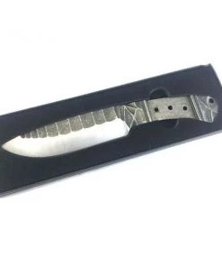 Premium Knife Supply * CNC Produced Primitive T1 A Stone Wash 10" (AOL) Knife Blank