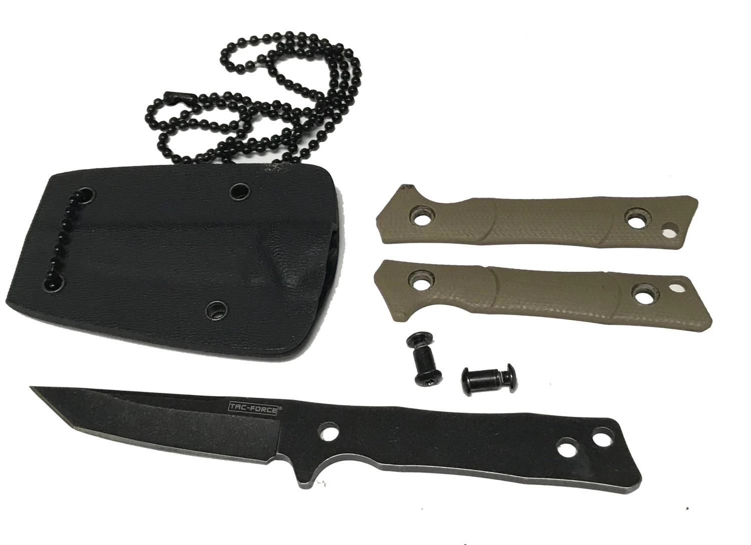 Premium Knife Supply Tanto Blade Neck Knife Tan 1 Premium Knife Supply Tanto Blade Neck Knife Tan