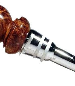 Berea Hardwoods Bottle Stoppers TearDrop Bottle Stopper Kits Chrome