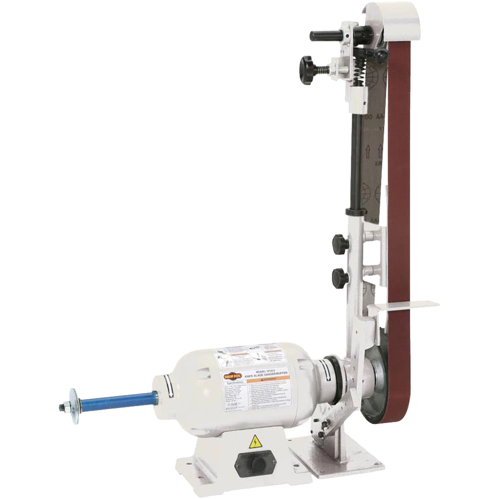 Woodstock International Shop Fox Knife Belt Sander/Buffer 2"x72-76" W1843 Knife Making Tools & Sanding 2 Woodstock International Shop Fox Knife Belt Sander/Buffer 2"x72-76" W1843 Knife Making Tools & Sanding