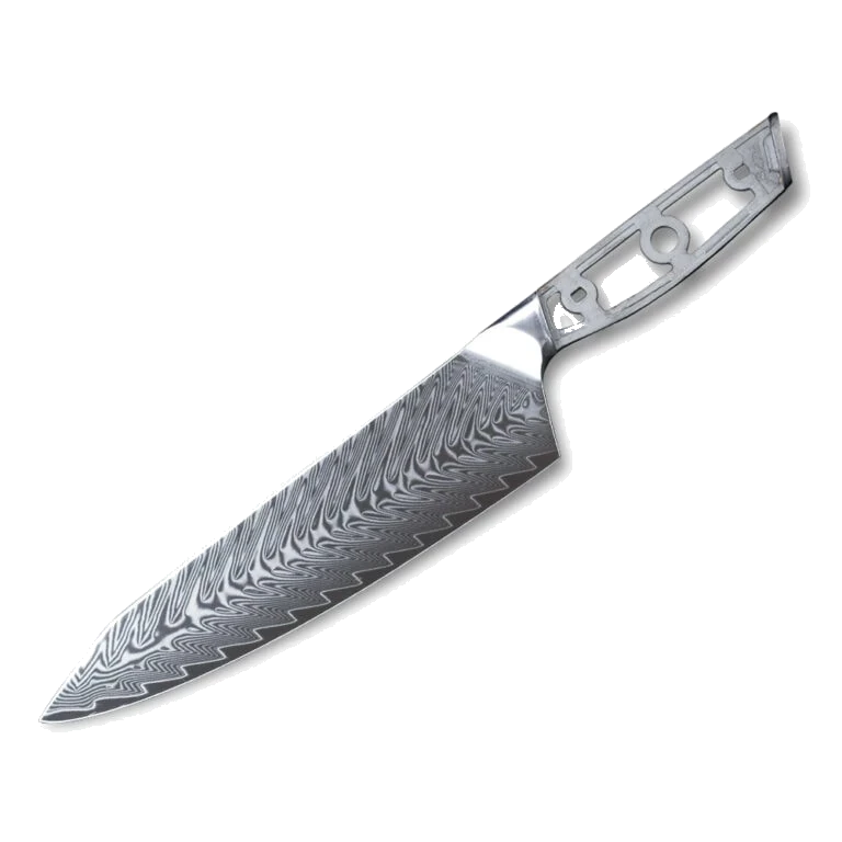 Premium Knife Supply * VG10 Fishbone Pattern - Chef Knife Blank - 13.5" AOL - VG10 Damascus 1 Premium Knife Supply * VG10 Fishbone Pattern - Chef Knife Blank - 13.5" AOL - VG10 Damascus