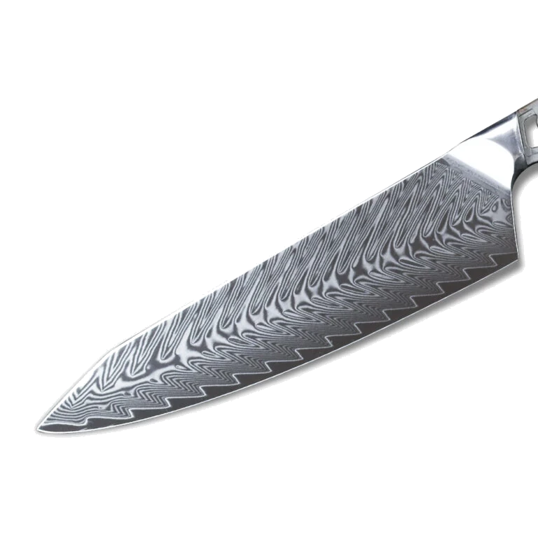 Premium Knife Supply * VG10 Fishbone Pattern - Chef Knife Blank - 13.5" AOL - VG10 Damascus 2 Premium Knife Supply * VG10 Fishbone Pattern - Chef Knife Blank - 13.5" AOL - VG10 Damascus